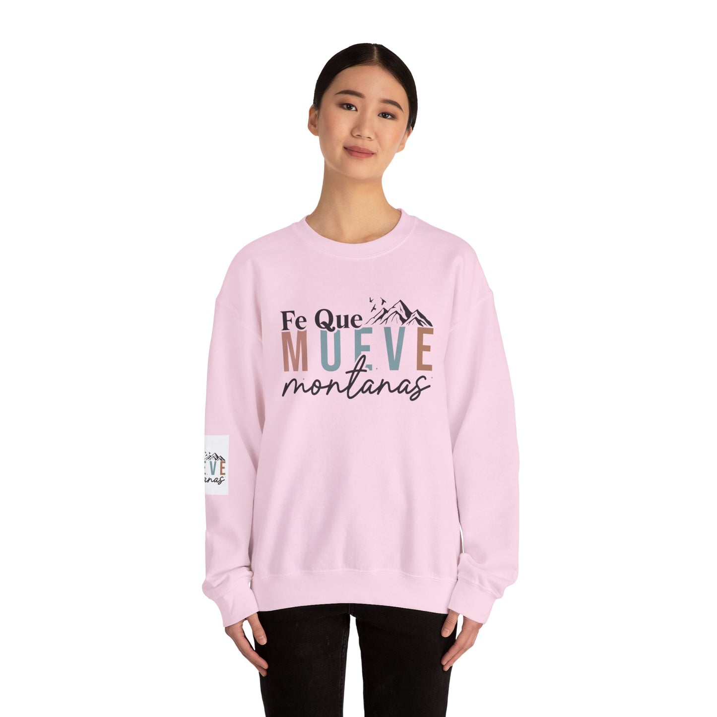 Inspirational Crewneck Sweatshirt, Faith Sweatshirt, Mountain Lover Gift, Cozy Sweatshirt, Unisex Casual Wear, Winter Apparel