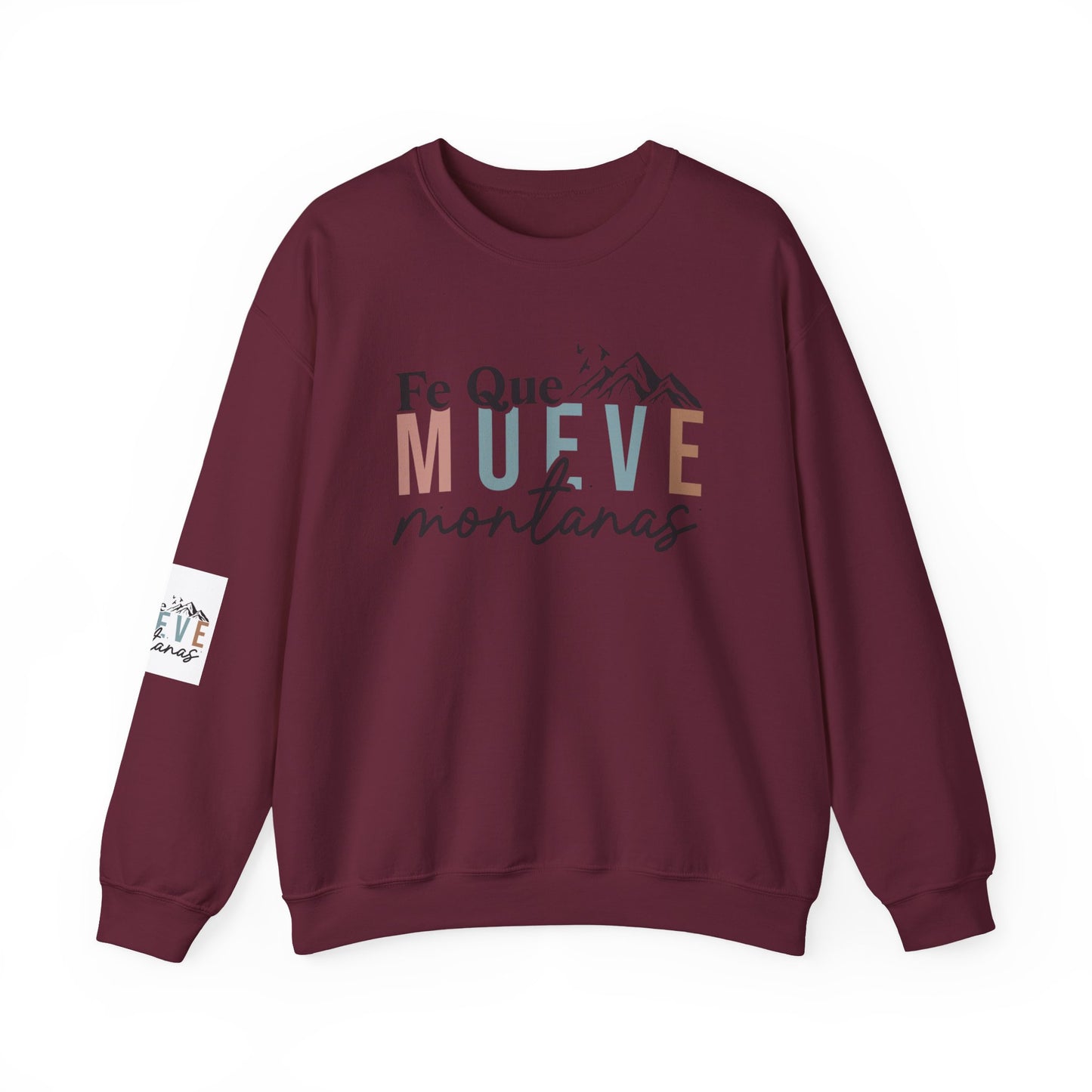 Inspirational Crewneck Sweatshirt, Faith Sweatshirt, Mountain Lover Gift, Cozy Sweatshirt, Unisex Casual Wear, Winter Apparel