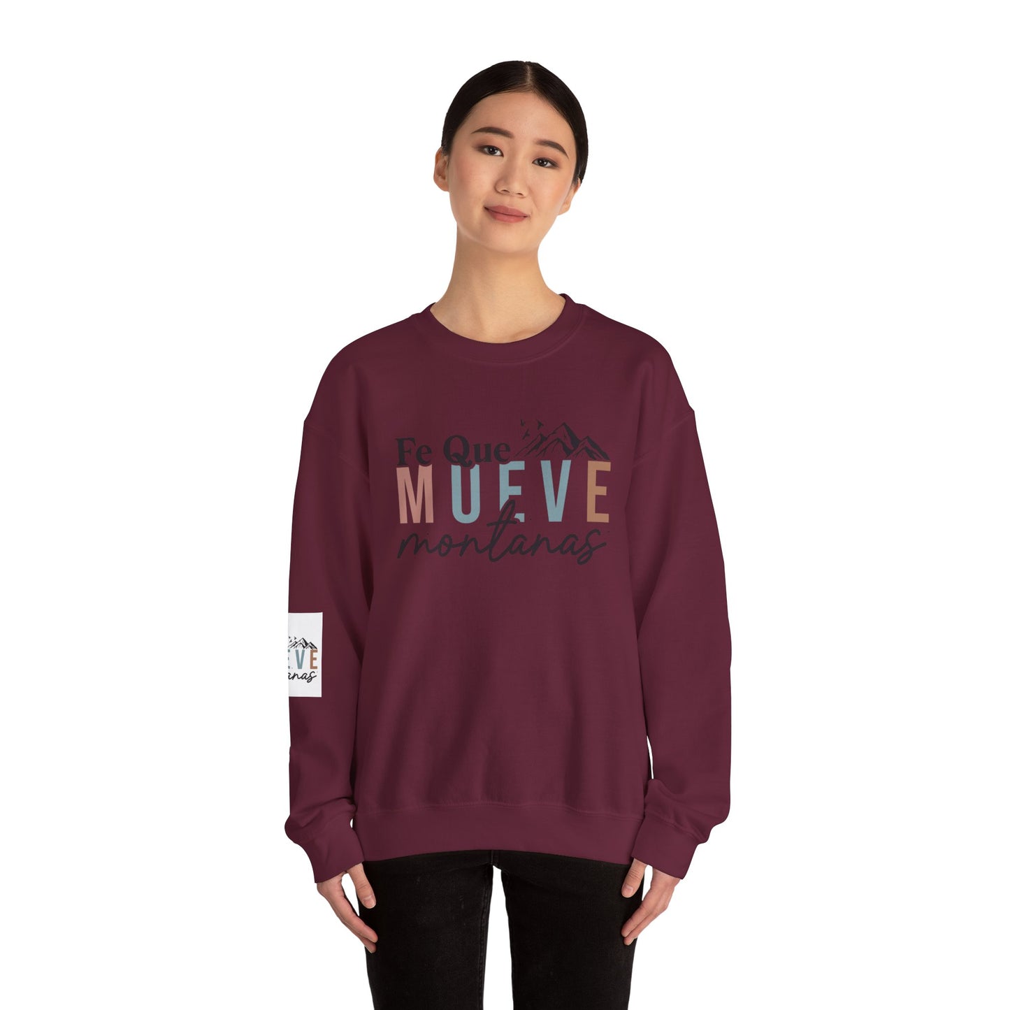 Inspirational Crewneck Sweatshirt, Faith Sweatshirt, Mountain Lover Gift, Cozy Sweatshirt, Unisex Casual Wear, Winter Apparel
