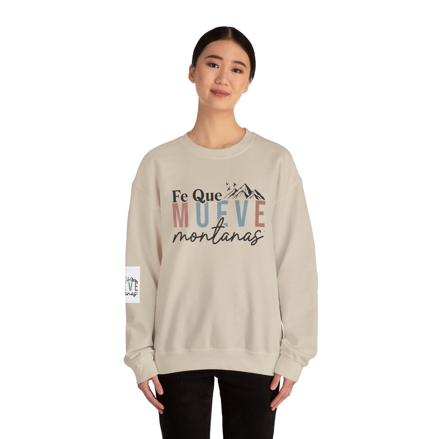 Inspirational Crewneck Sweatshirt, Faith Sweatshirt, Mountain Lover Gift, Cozy Sweatshirt, Unisex Casual Wear, Winter Apparel
