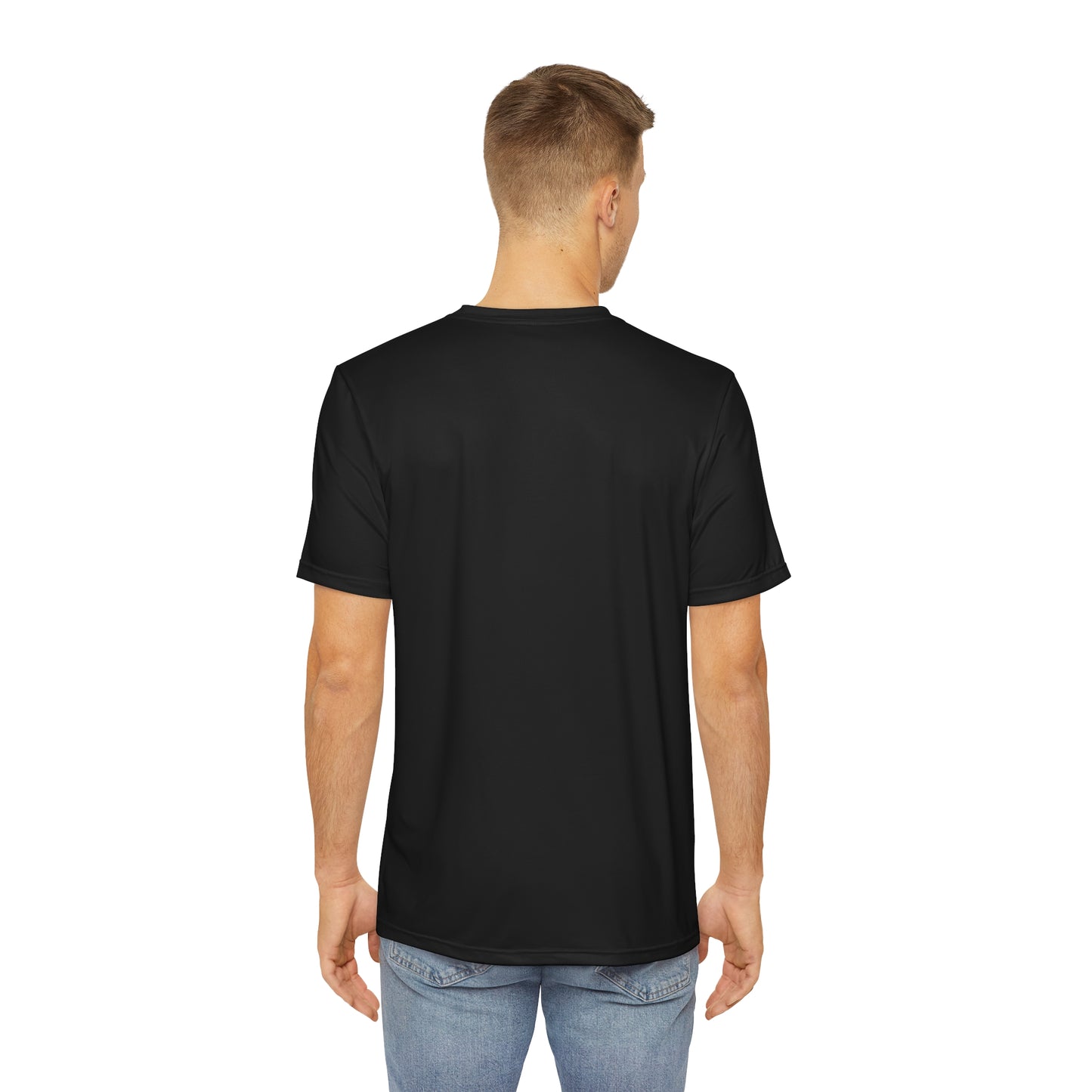 Men's Faith-Inspired Polyester Tee - Psalm 23, Christian Shirt, Religious Gift, Athleisure Wear, Inspirational Apparel
