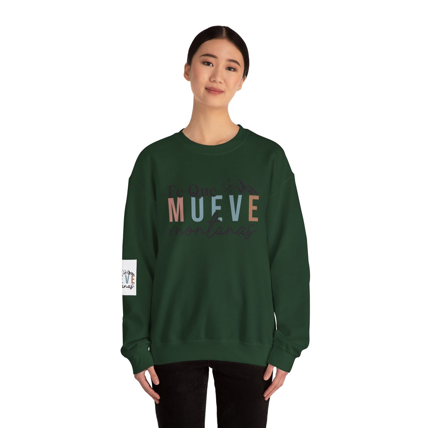 Inspirational Crewneck Sweatshirt, Faith Sweatshirt, Mountain Lover Gift, Cozy Sweatshirt, Unisex Casual Wear, Winter Apparel