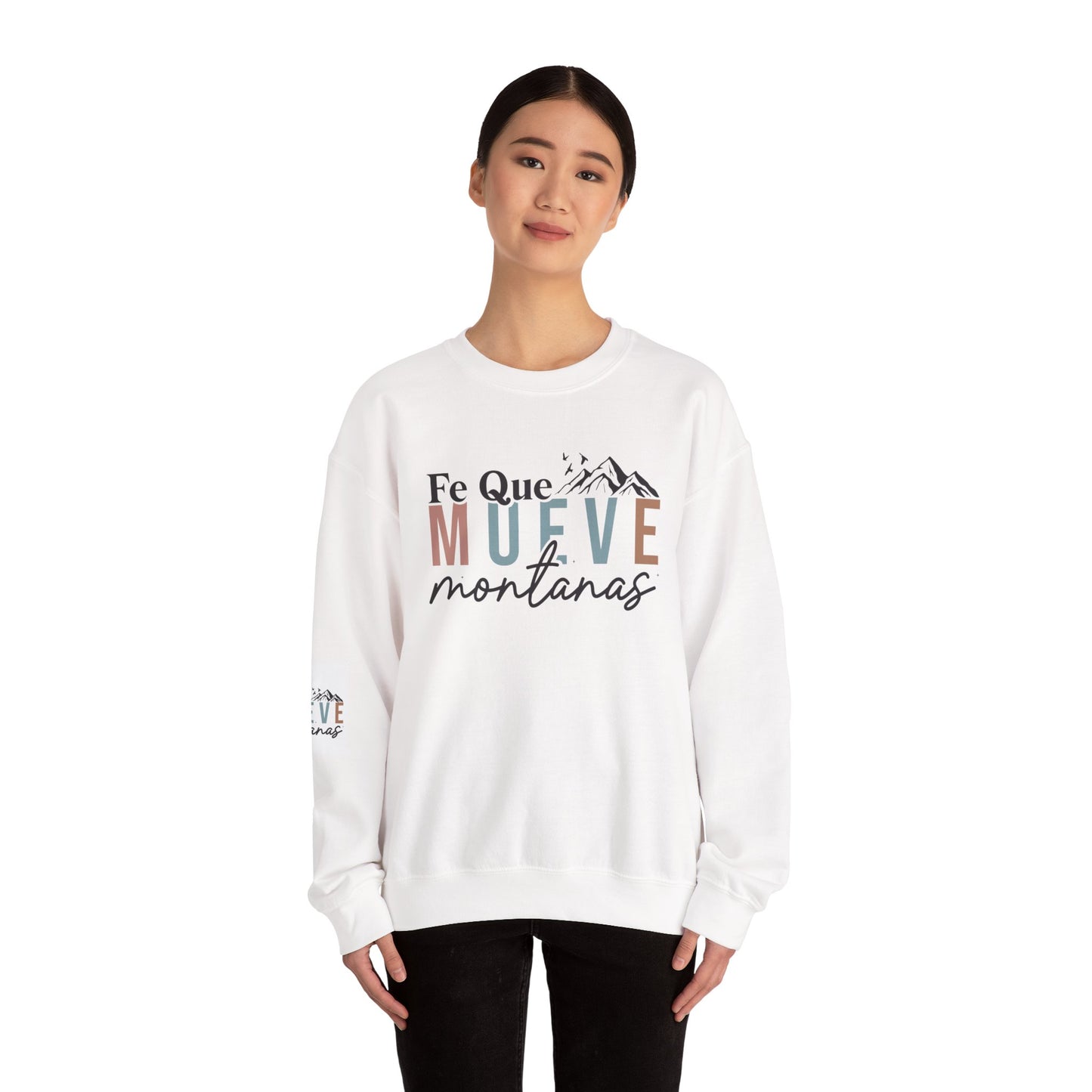 Inspirational Crewneck Sweatshirt, Faith Sweatshirt, Mountain Lover Gift, Cozy Sweatshirt, Unisex Casual Wear, Winter Apparel