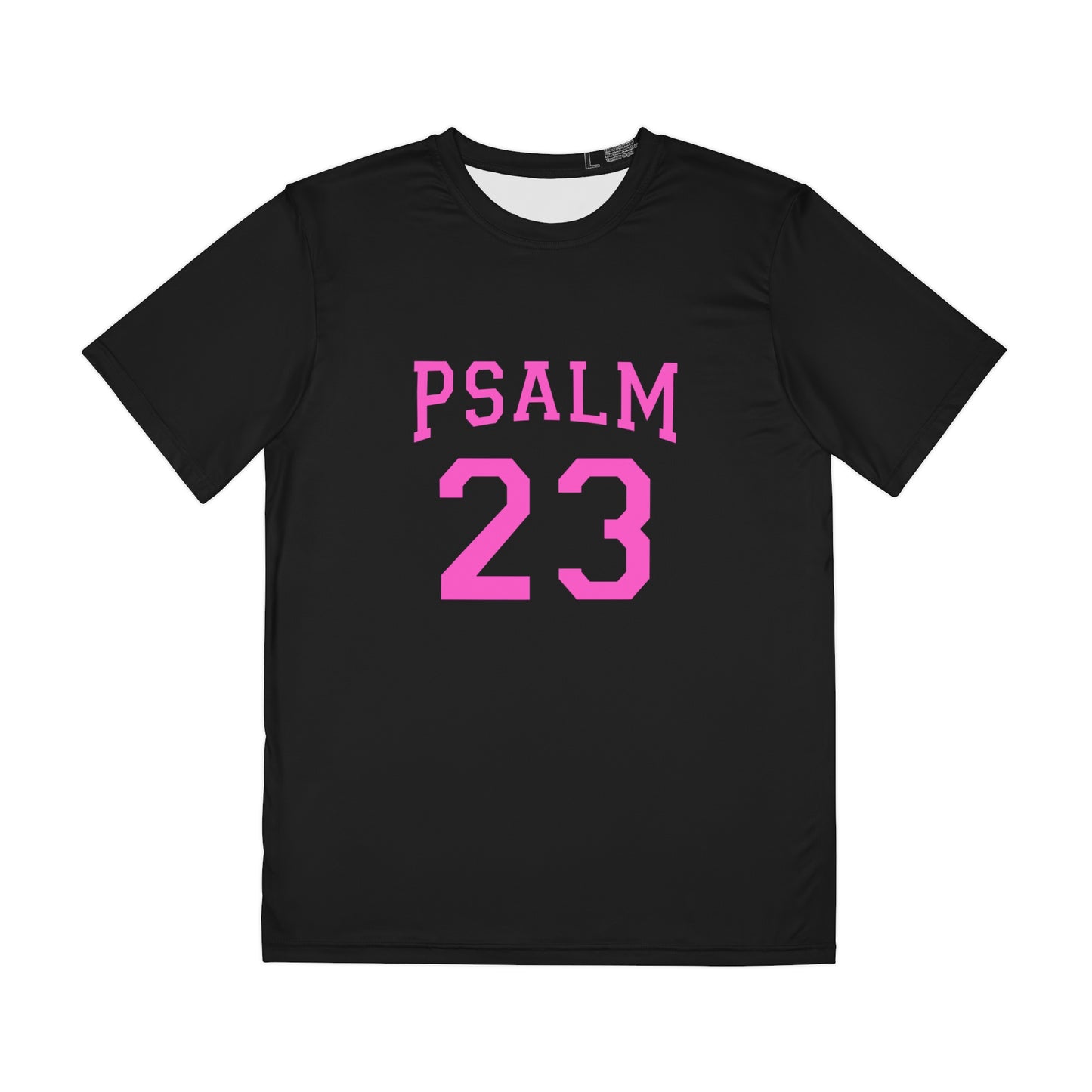 Men's Psalm 23 Tee - Spiritual Polyester Shirt for Faith and Comfort, Christian Apparel, Casual Wear, Gift Idea