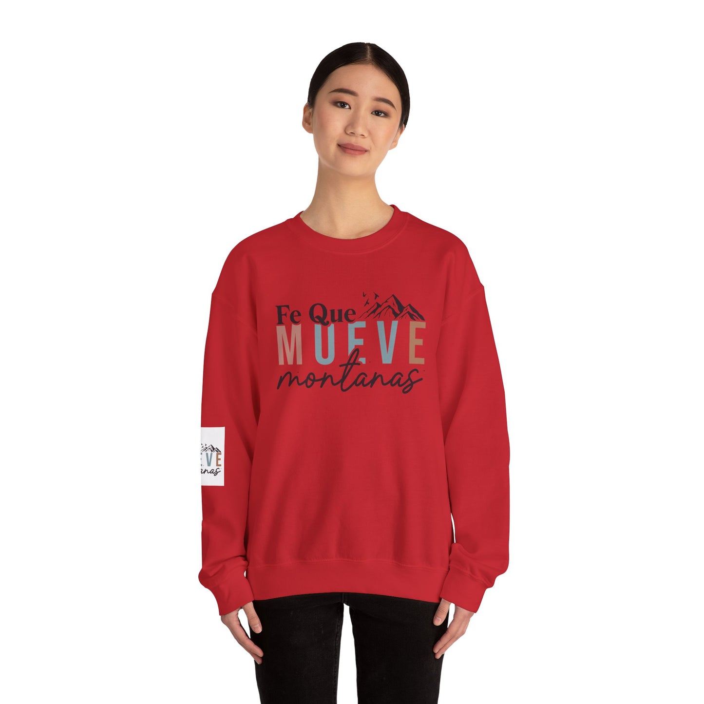 Inspirational Crewneck Sweatshirt, Faith Sweatshirt, Mountain Lover Gift, Cozy Sweatshirt, Unisex Casual Wear, Winter Apparel