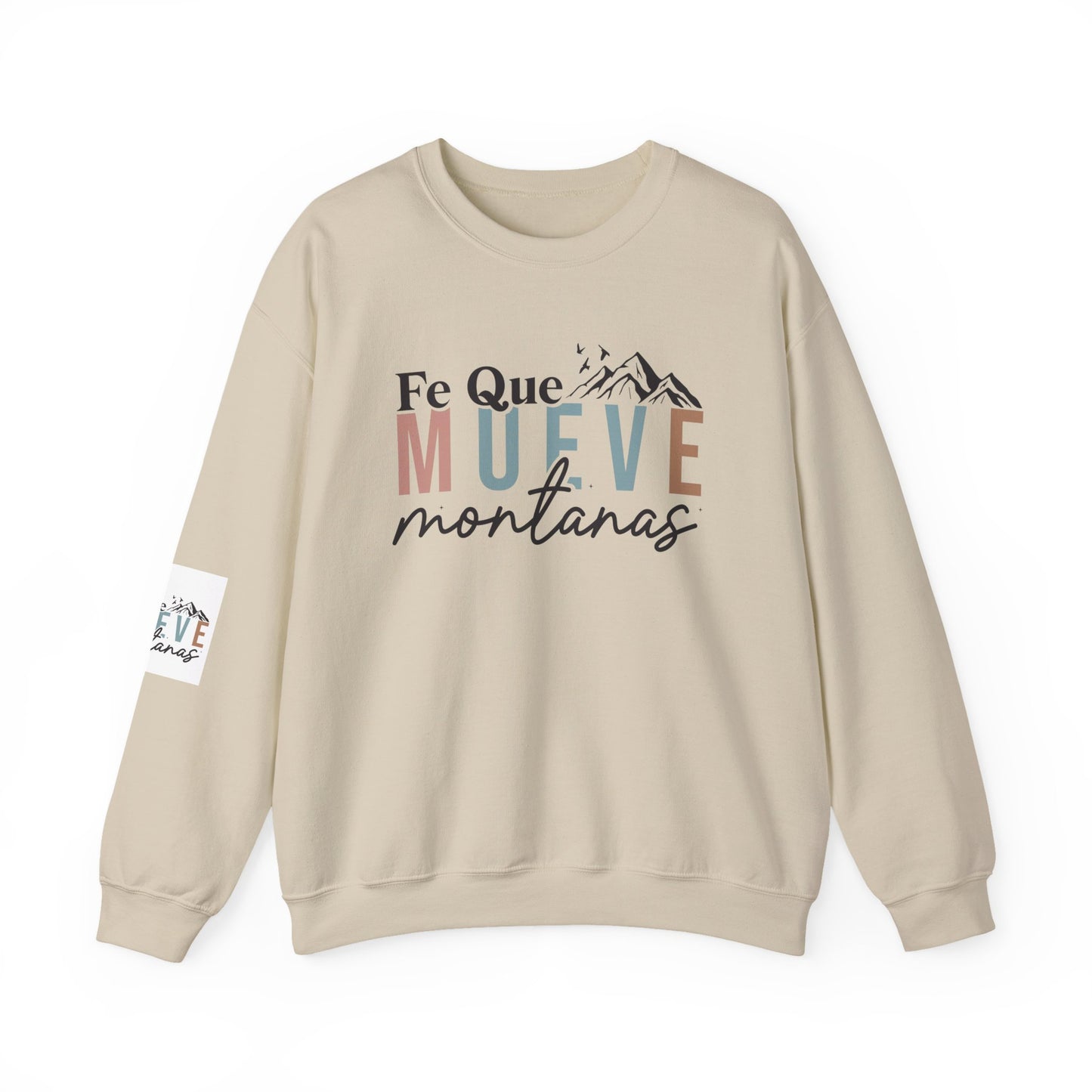 Inspirational Crewneck Sweatshirt, Faith Sweatshirt, Mountain Lover Gift, Cozy Sweatshirt, Unisex Casual Wear, Winter Apparel
