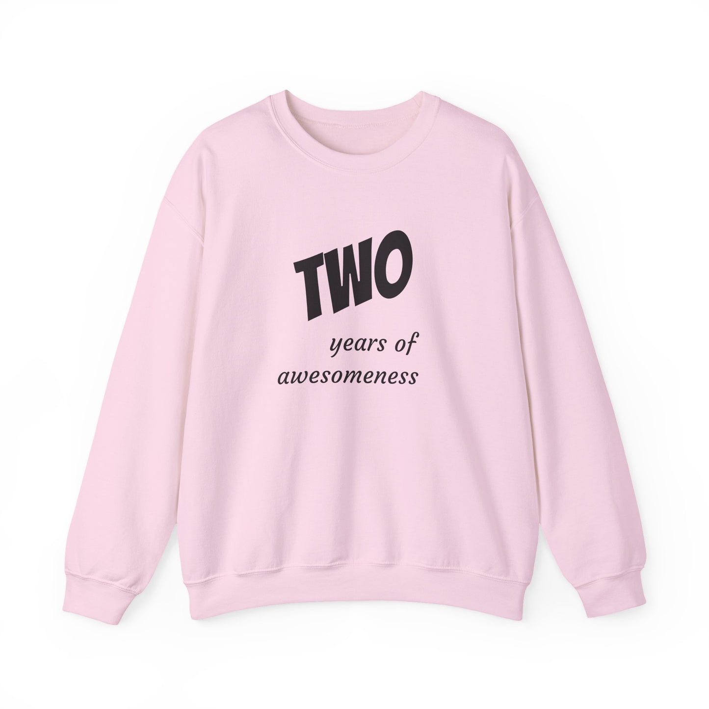 Crewneck Sweatshirt - "Two Years of Awesomeness" Celebration Pullover