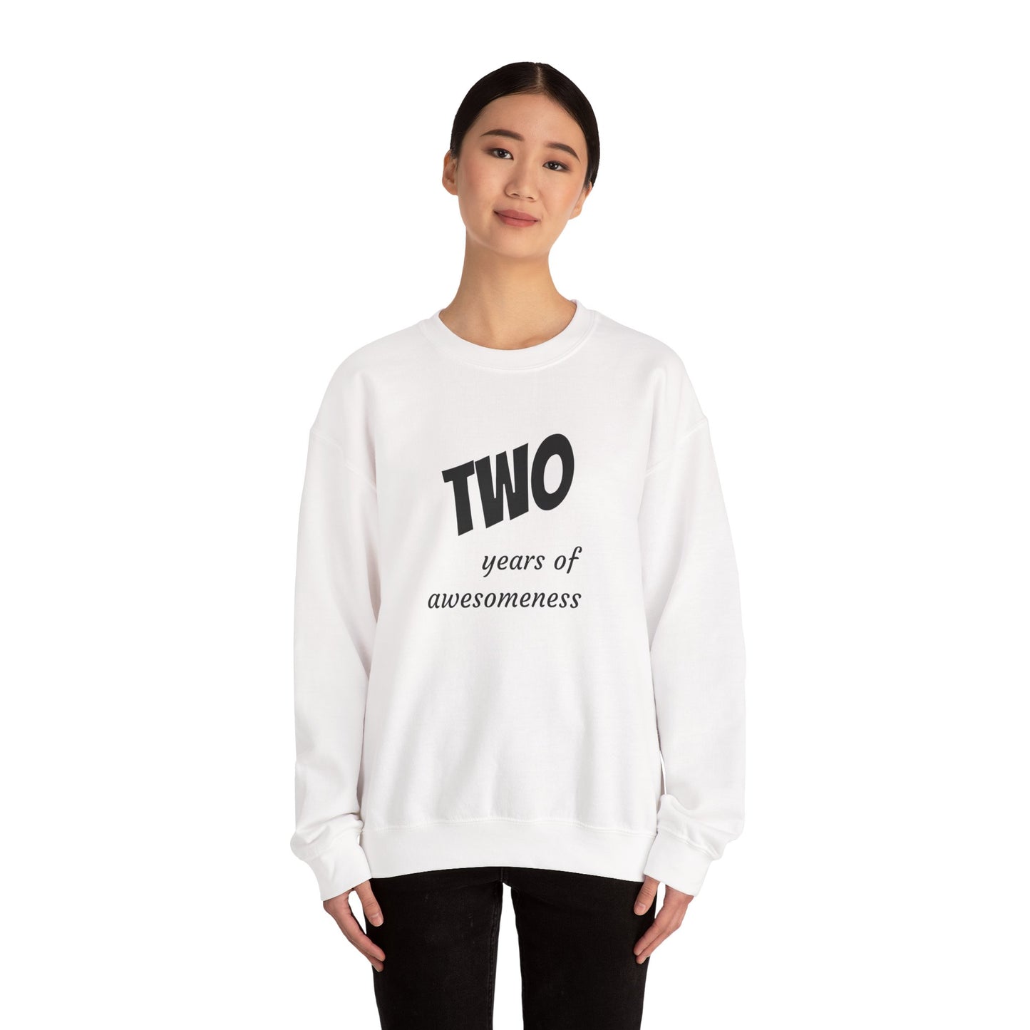 Crewneck Sweatshirt - "Two Years of Awesomeness" Celebration Pullover