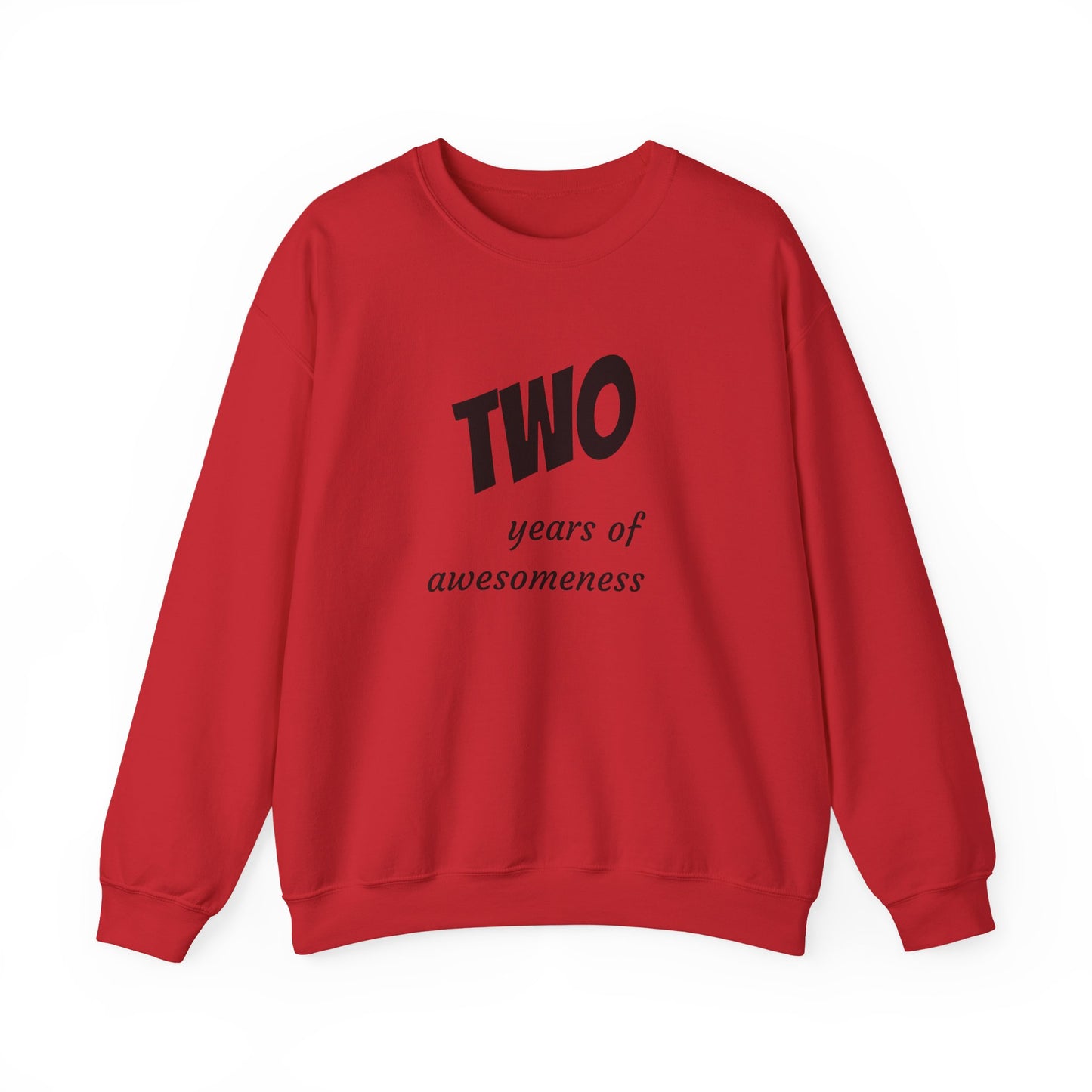 Crewneck Sweatshirt - "Two Years of Awesomeness" Celebration Pullover