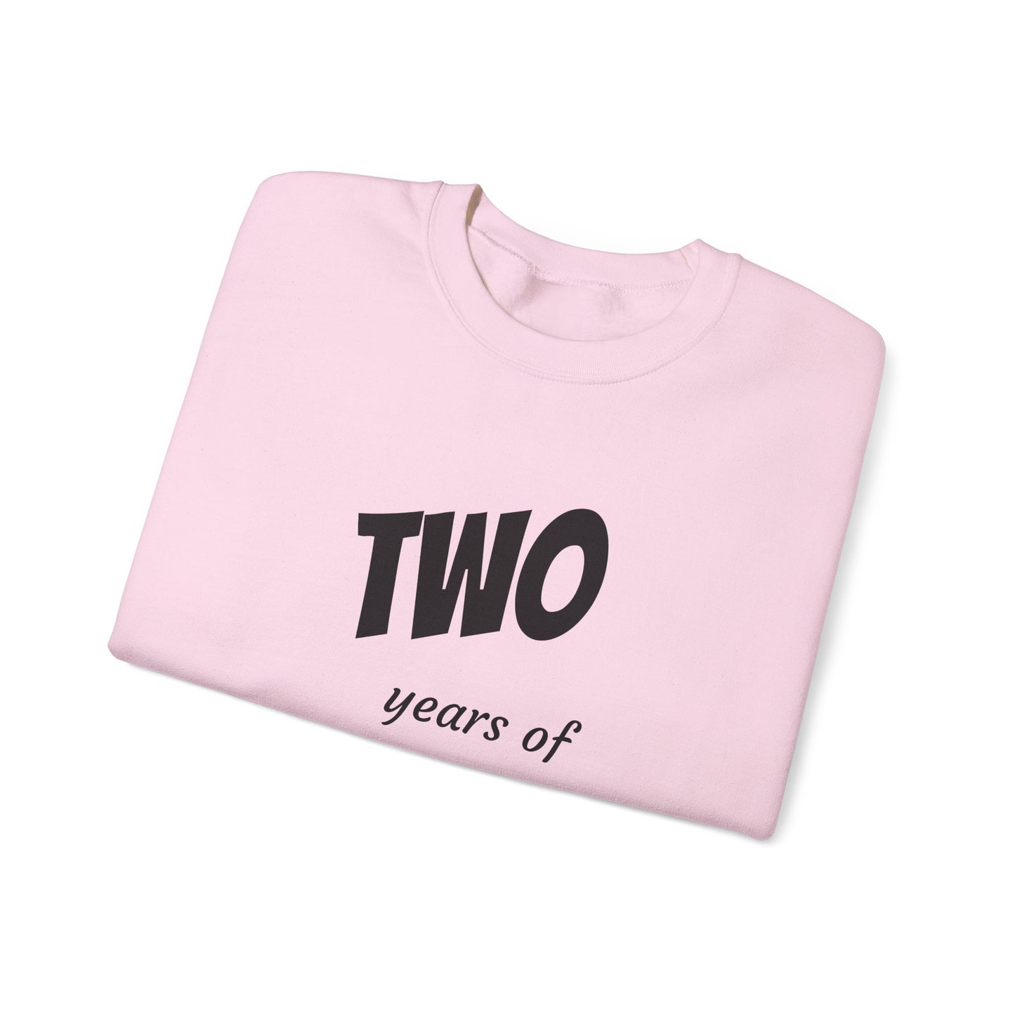 Crewneck Sweatshirt - "Two Years of Awesomeness" Celebration Pullover